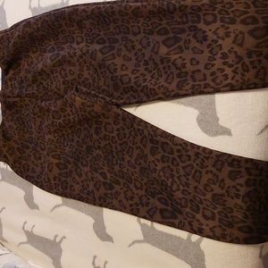 Zara leopard print pants